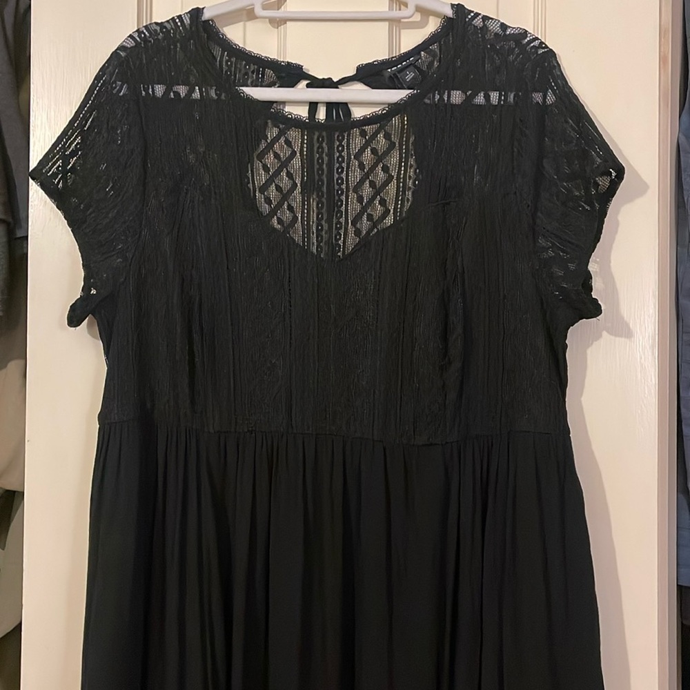 Torrid plus size midi lace dress